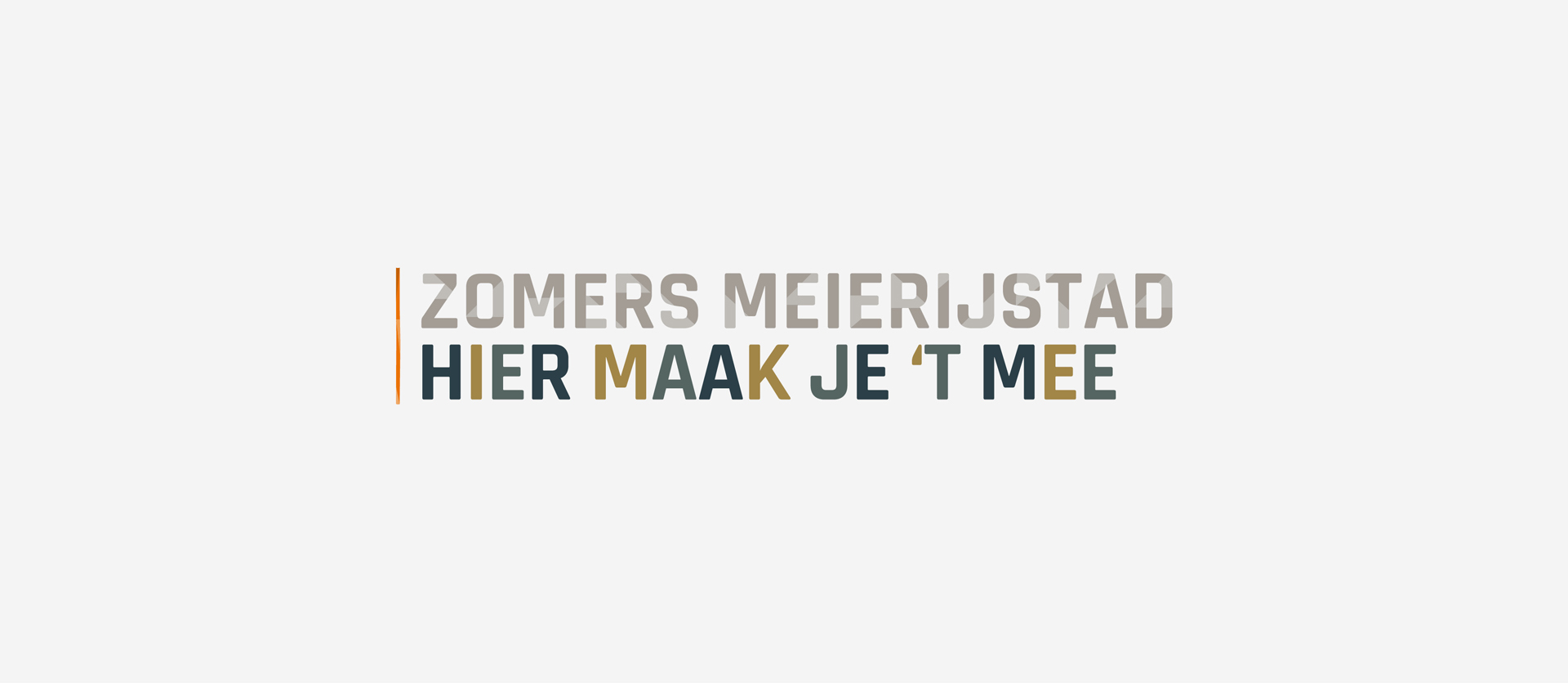 Het campagne logo van Zomers Meierijstad